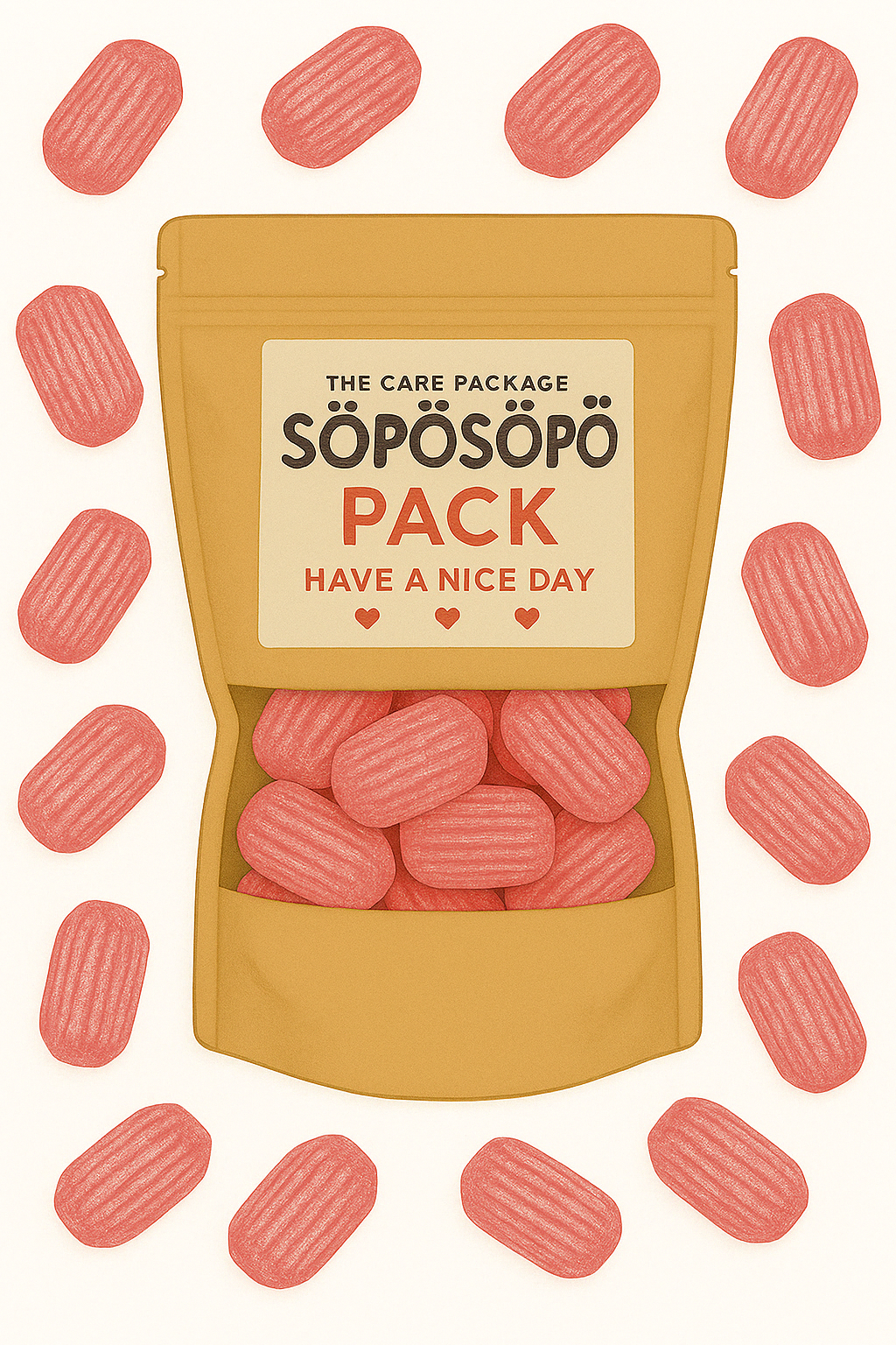 SÖPÖSÖPÖ Scandinavian Treat Pack - Halva Mansikkajauhis – 150g SÖPÖSÖPÖ pack