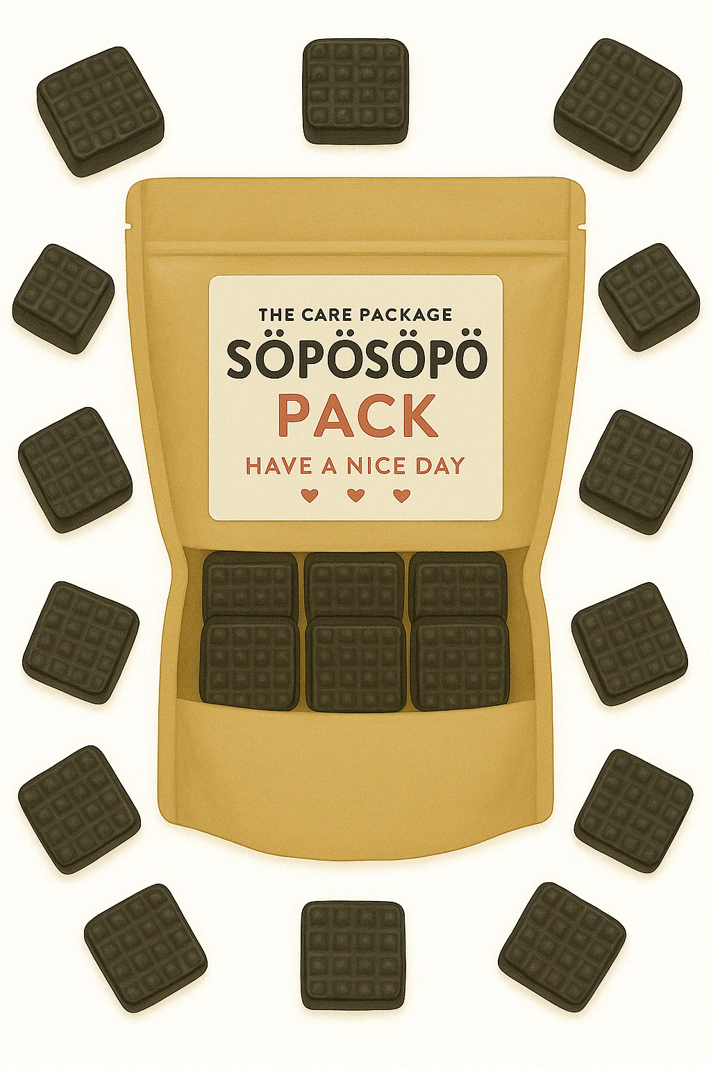 SÖPÖSÖPÖ Scandinavian Treat Pack - Halva Salmiakkiruutu – 150g SÖPÖSÖPÖ pack