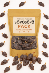 SÖPÖSÖPÖ Scandinavian Treat Pack – Salmiakki Rotta – 150g Nordic Candy Bag – Rat-Shaped Salty Licorice Candy – Finnish Salmiakki Sweet – soposopo pack