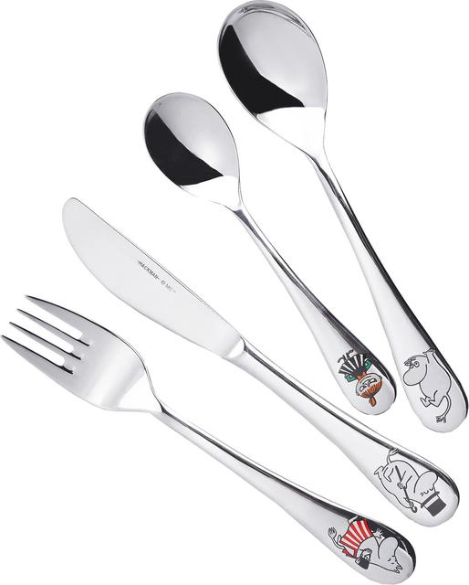 Moomin Arabia Hackman Moomin Children's Cutlery Set Family 4-piece - Soposopo