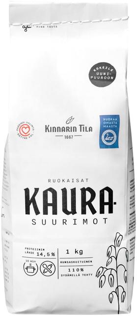 Kinnarin Tila Hearty Oat Groats 1 kg - Soposopo