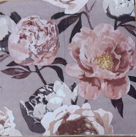 Pentik 33cm Peony Pink 20pcs Napkin - Soposopo