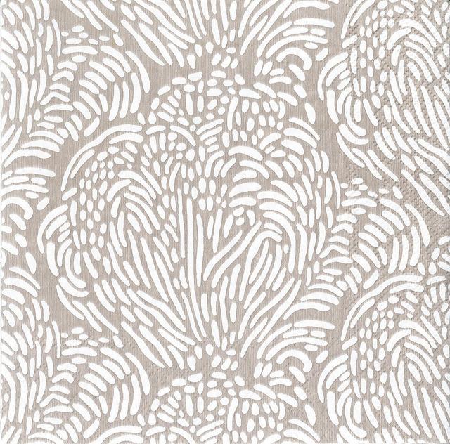 Pentik 33cm Lichen Light Brown 20pcs Napkin - Soposopo