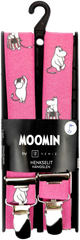 Moomin suspenders fuchsia H-style - Soposopo