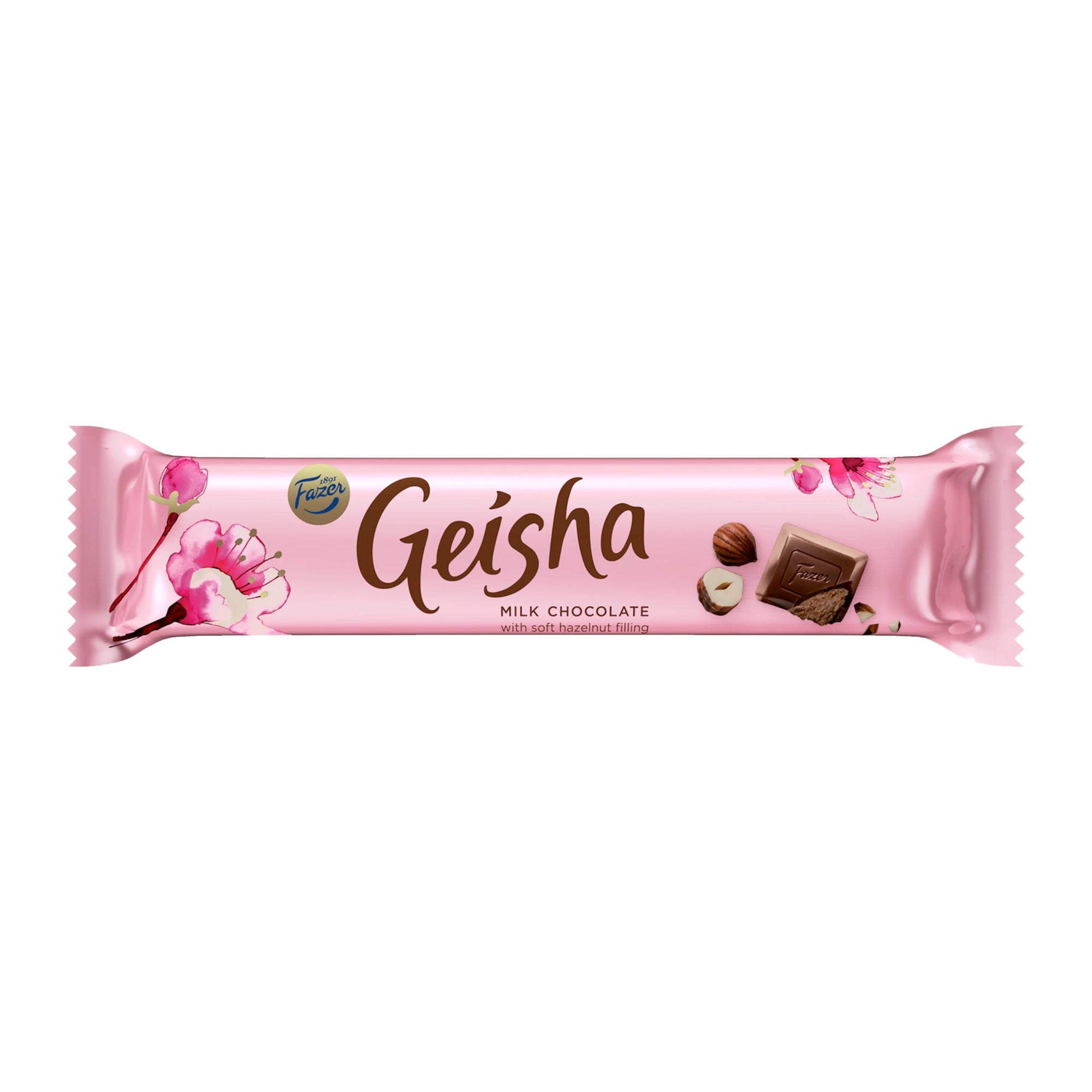 Fazer Geisha Milk Chocolate Bar with Hazelnut Filling 37g – product photo