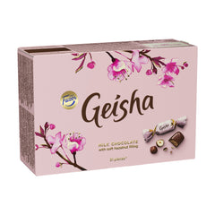 Fazer Geisha Milk Chocolate with Hazelnut Filling 150g Box - Soposopo
