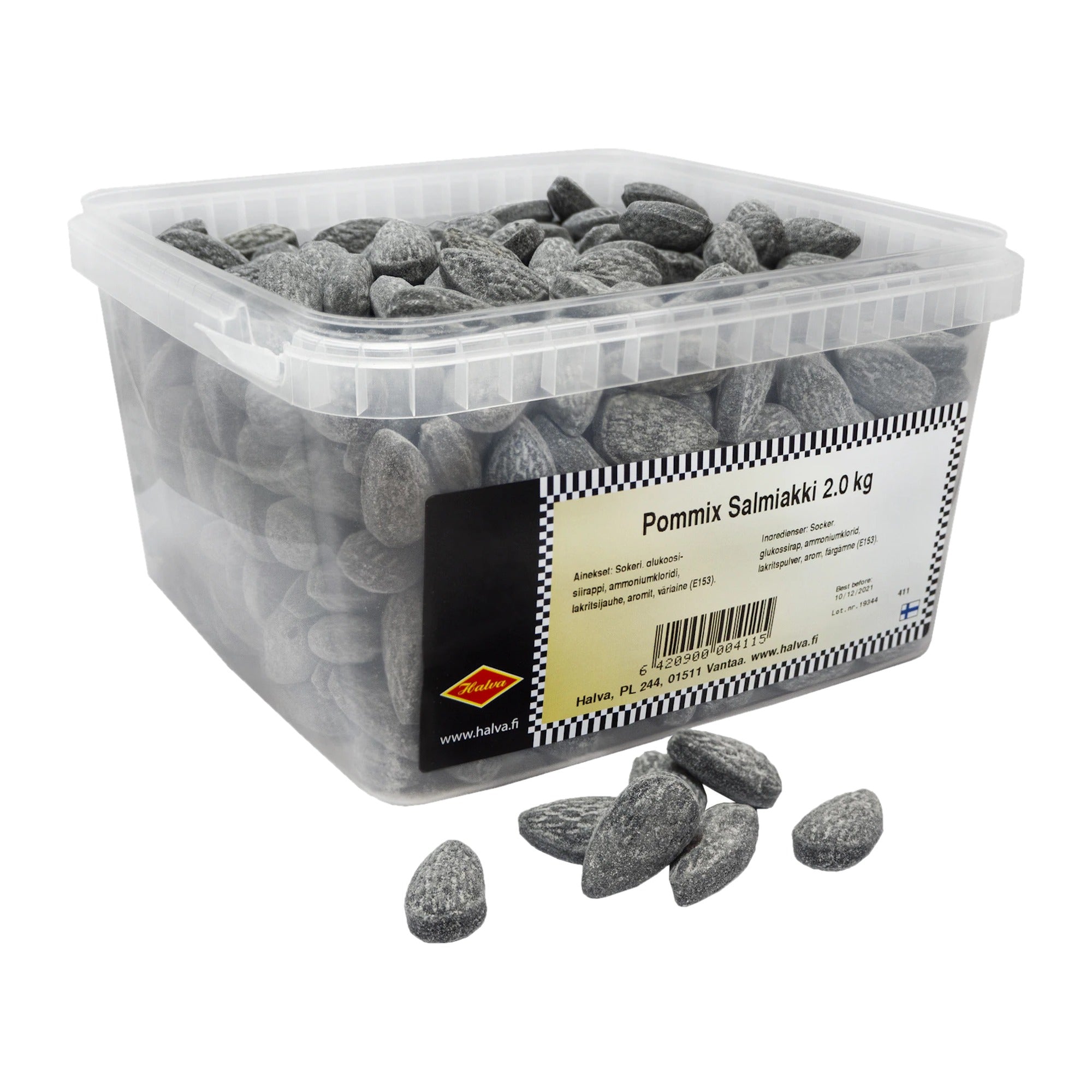 Salmiakki Licorice Halva Salmiakkipommi 2kg Box – product photo