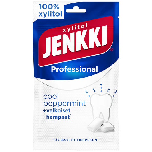Cloetta Jenkki Cool Peppermint Chewing Gum 80g Pack – product photo
