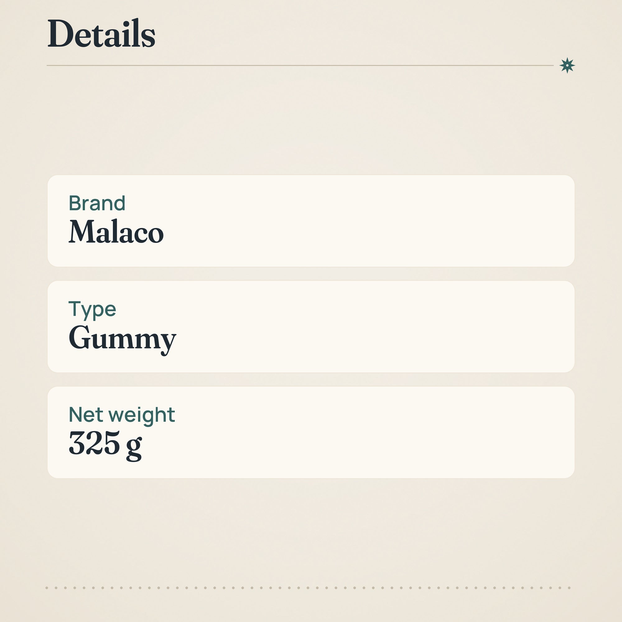 Malaco TV Mix Original Gummy Candy 325g Pack – product details