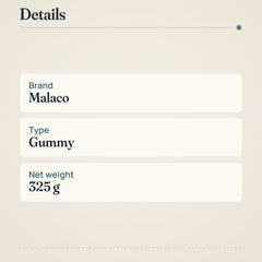 Malaco TV Mix Original Gummy Candy 325g Pack – product details