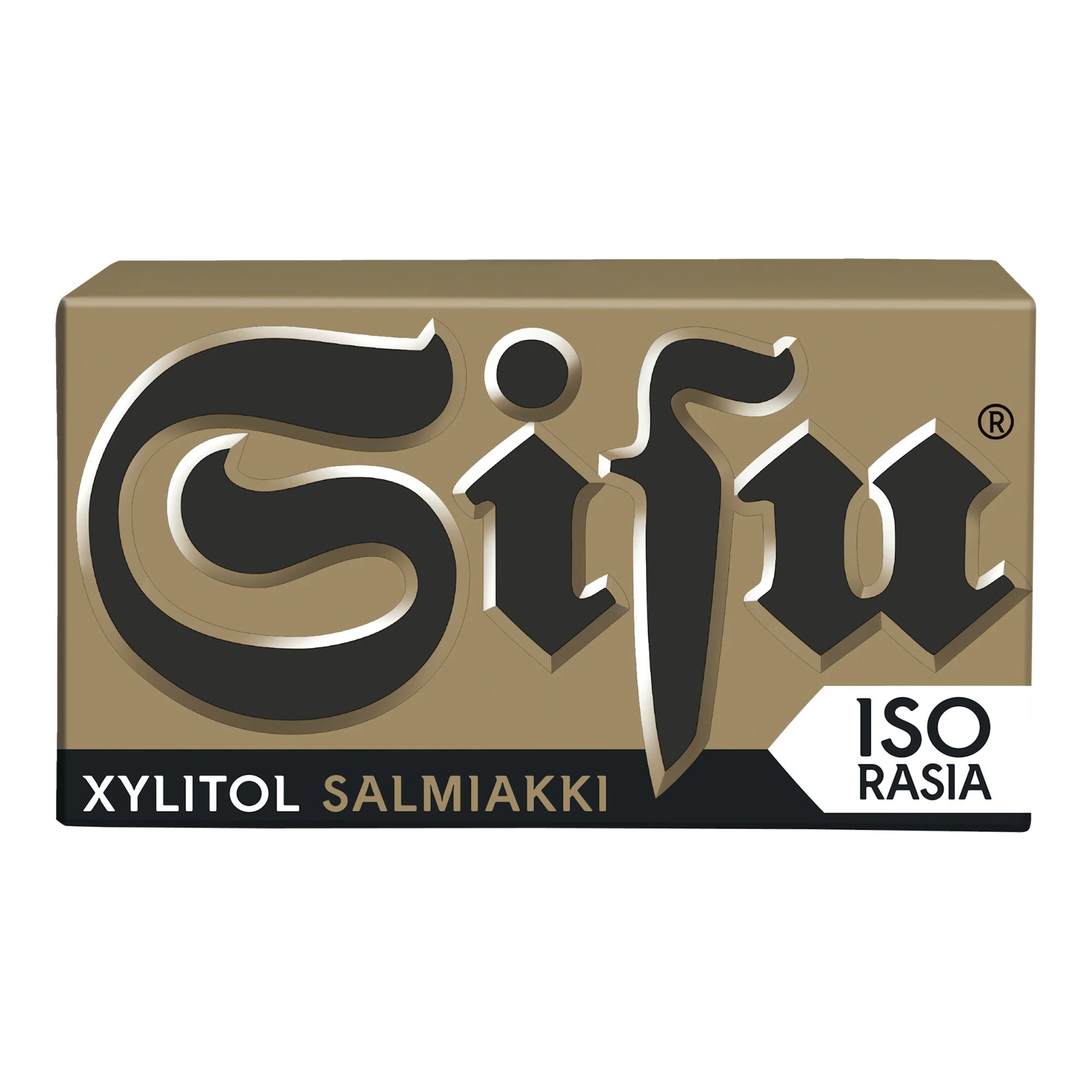 Cloetta Sisu Xylitol Salmiakki Pastilles 70g Box – product photo