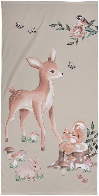 Ciraf children's towel Bambi 70x140 cm. beige - Soposopo
