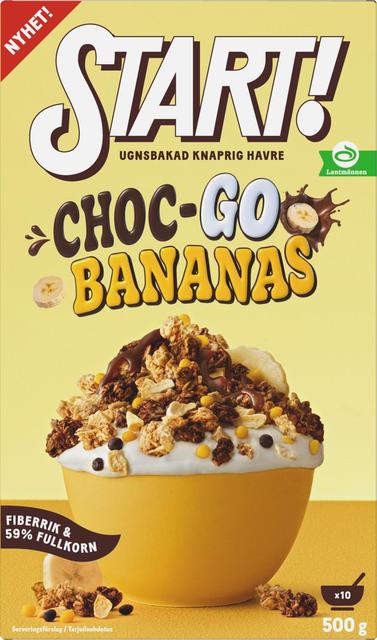 START! Choc-Go Bananas Granola 500 g - Soposopo