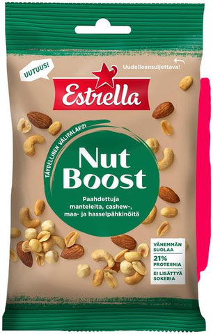 Estrella Nutboost Nut Mix, Almond, Cashew, Ground & Hazelnut 120g