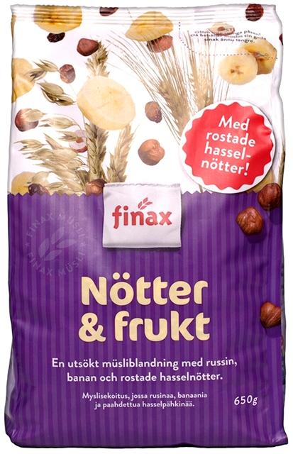 Finax Muesli Nut & Fruit 650 g - Soposopo