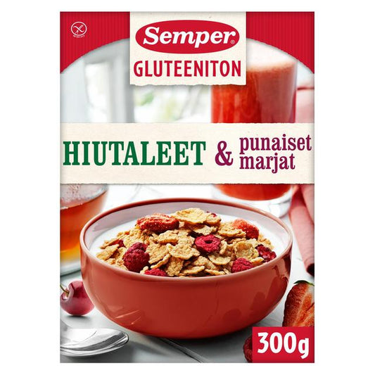 Semper Gluten-Free Flakes & Red Berries Cereal 300 g - Soposopo
