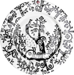 Iittala Taika Flat Plate 22cm black - Soposopo