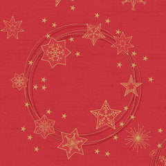 DUNI Dunisoft® Napkin Star Shine Red 40x40cm 12pcs - Soposopo