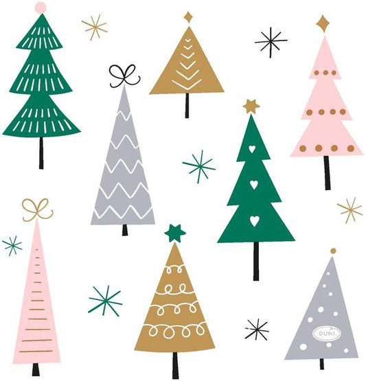 DUNI napkin Noel Trees 33x33cm 3-ply pack of 20 - Soposopo