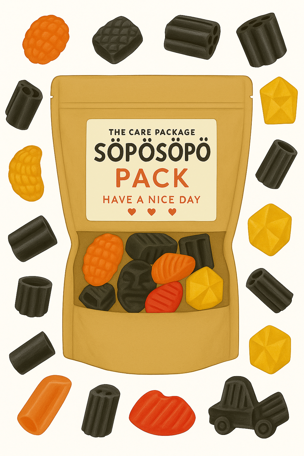 SÖPÖSÖPÖ Scandinavian Treat Pack – Cloetta Gott & Blandat Original Candy Mix – 150g SÖPÖSÖPÖ Pack