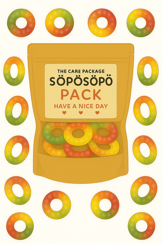 SÖPÖSÖPÖ Scandinavian Treat Pack – Malaco Fruit Rings Gummies – 150g SÖPÖSÖPÖ pack