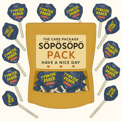 SÖPÖSÖPÖ Scandinavian Treat Pack - Fazer Tyrkisk Peber Salmiac Lollipops - 81g SÖPÖSÖPÖ pack