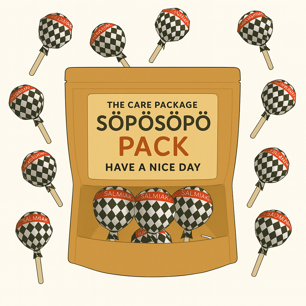 SÖPÖSÖPÖ Scandinavian Treat Pack - Fazer Classic Salmiak Lollipops - 81g SÖPÖSÖPÖ pack