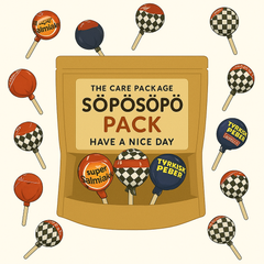 SÖPÖSÖPÖ Scandinavian Treat Pack - Fazer Salmiakki Mix Lollipops - 81g SÖPÖSÖPÖ pack