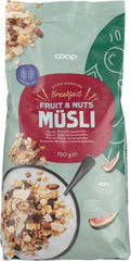 Coop muesli fruit & nut 750 g - Soposopo