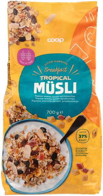 Coop muesli Tropical 700 g - Soposopo