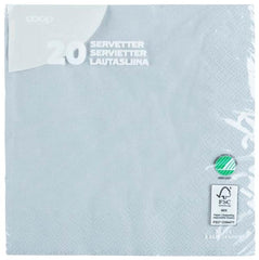 Coop napkin grey 33x33cm pack of 20 - Soposopo