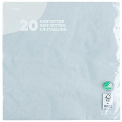 Coop napkin grey 40x40cm pack of 20 - Soposopo