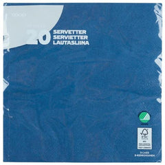 Coop napkin navy blue 40x40cm pack of 20 - Soposopo