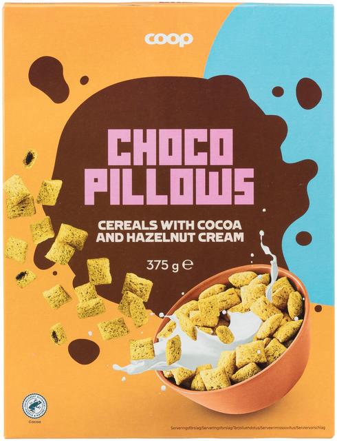 Coop Cocoa Pillows oat-wheat cereal 375 g - Soposopo