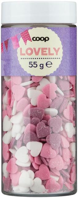 Coop Heart-Shaped Sprinkles 55g - Soposopo