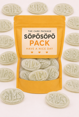 SÖPÖSÖPÖ Scandinavian Treat Pack – BUBS Fruity Pear Ovals – 150g Vegan Nordic Candy Bag– Swedish Treat soposopo Pack