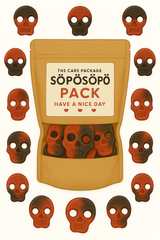 SÖPÖSÖPÖ Scandinavian Treat Pack - BUBS Raspberry & Licorice Skulls Gummy - 150g SÖPÖSÖPÖ pack