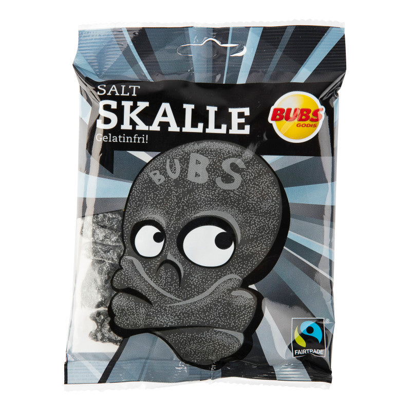 Bubs Skull Salty Liquorice 1 Pack of 90g 3.17oz - Soposopo