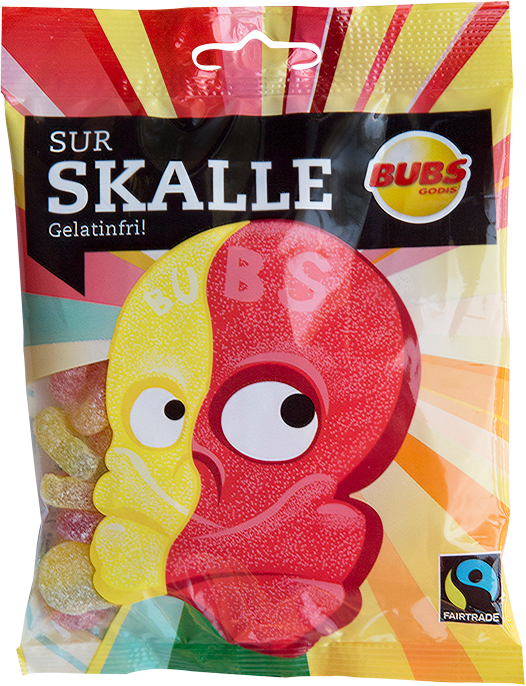 Bubs Skull Sour Liquorice 1 Pack of 90g 3.17oz - Soposopo