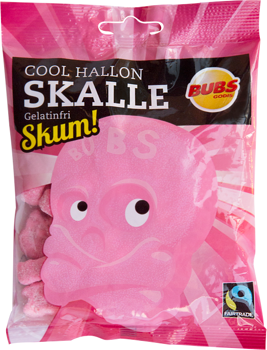 Bubs Skull Cool Raspberry Liquorice 1 Pack of 90g 3.17oz - Soposopo