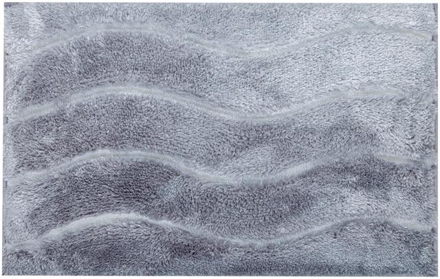 House bathroom mat Wave 50x80 cm light gray - Soposopo