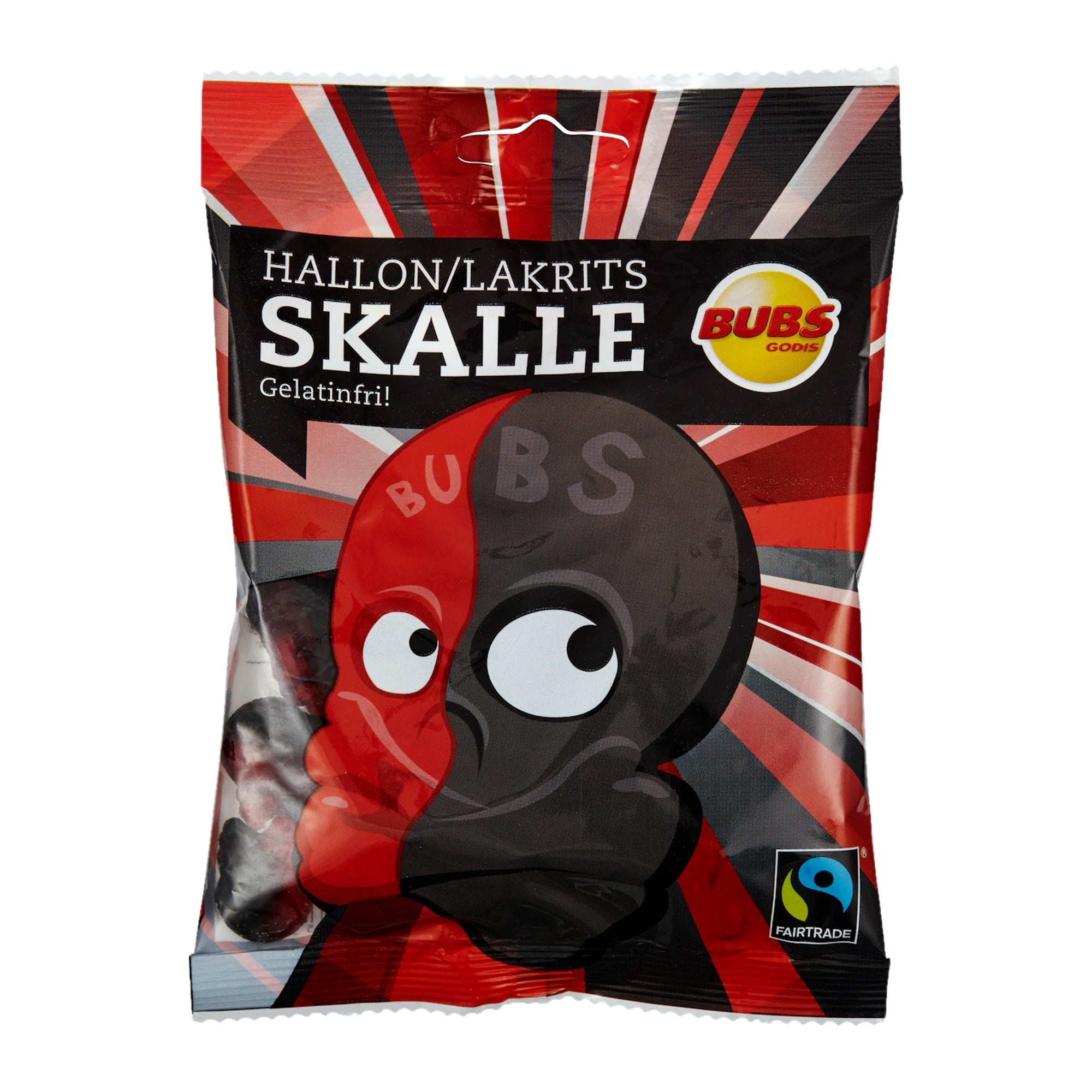 Bubs Skull Raspberry Liquorice 90g – product photo