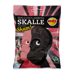 Bubs Skull Raspberry Foam Liquorice 90g – product photo