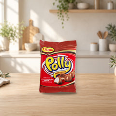 Cloetta Polly Red Swedish Milk Chocolate Candy 130g – product photo on a table