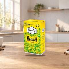 Paulig Brazil Coffee Filter Ground 500g – product photo on a table