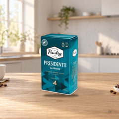 Paulig Presidentti Sapphire Coffee 450g – product photo on a table