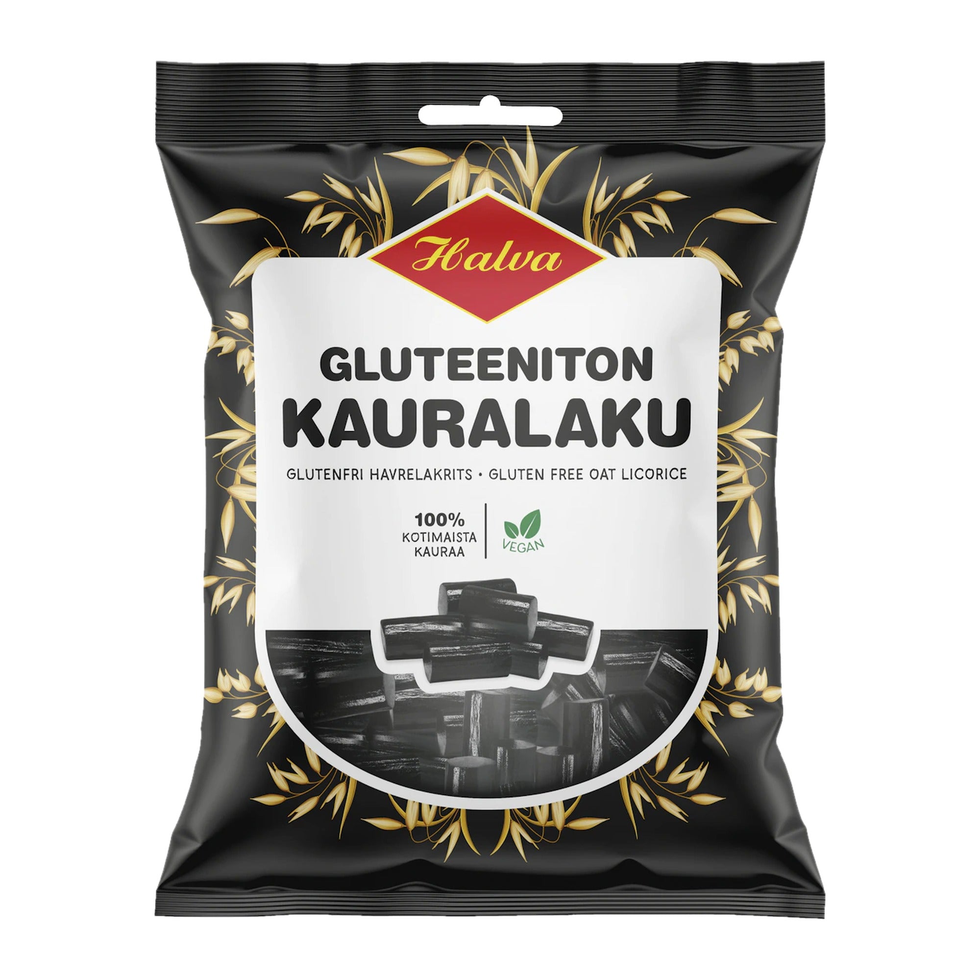 Halva Gluten-Free Oat Liquorice 200g – product photo