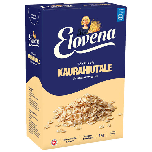 Elovena Whole Grain Oat Flakes 1kg – product photo