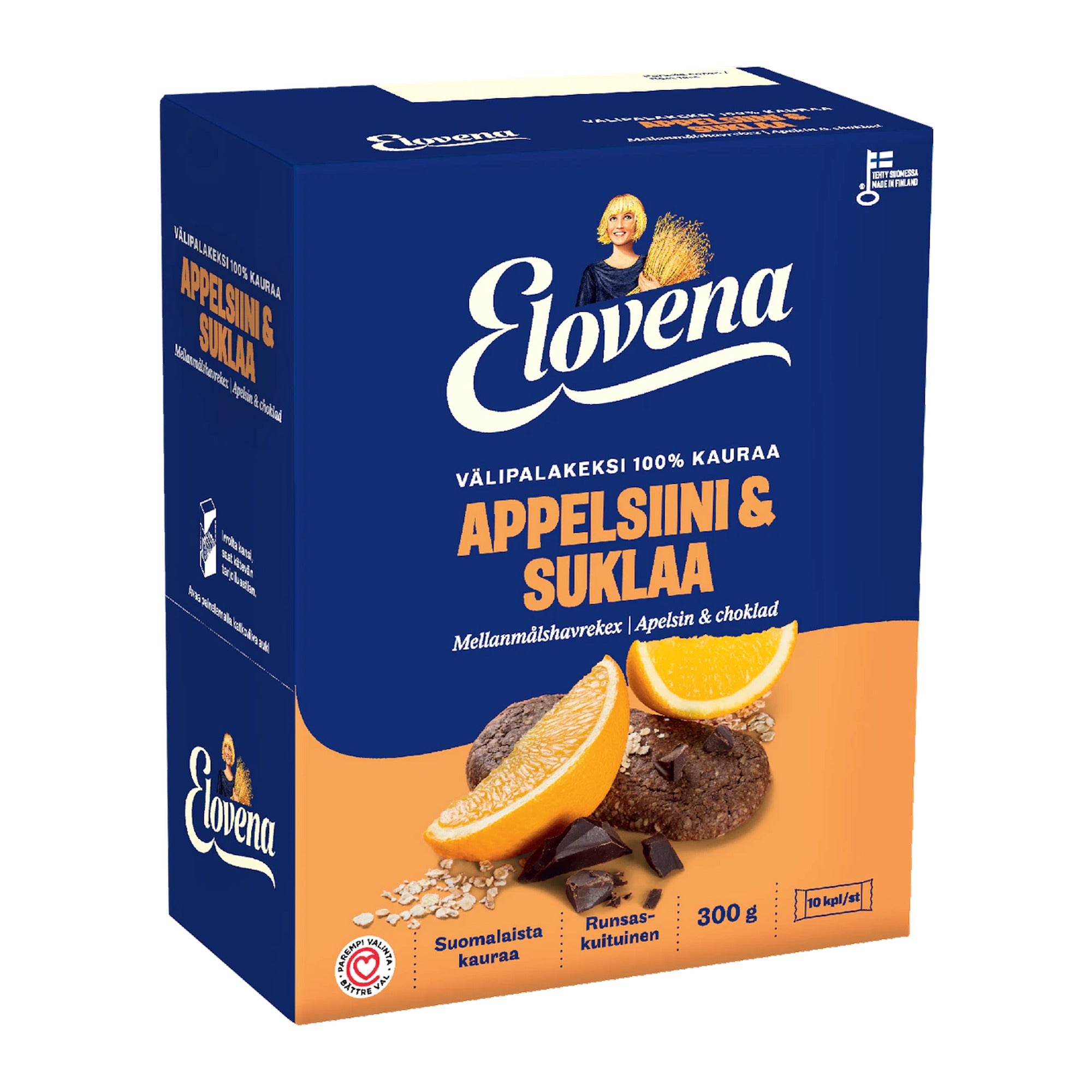 Elovena Orange Chocolate Whole Grain Snack Cookies 300g – product photo
