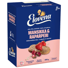 Elovena Strawberry-Rhubarb Whole Grain Snack Cookies 300g – product photo